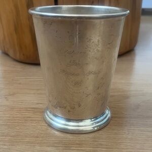 Vintage silver plated  Ky. mint julep cup  4" x 3.5"